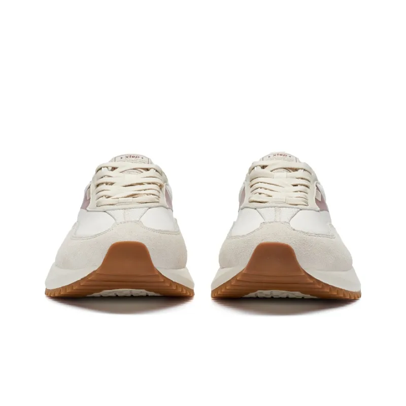 XTEP Casual Shoes Men Low Top Tea White/Brick Red-5