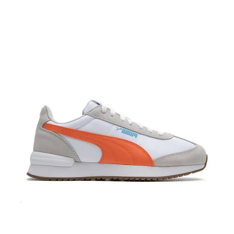 PUMA R78 Neon 'Grey White Orange'-1