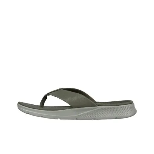 Skechers Go Consistent Sandal Slip Resistant Slide Slippers Men's Olive Green