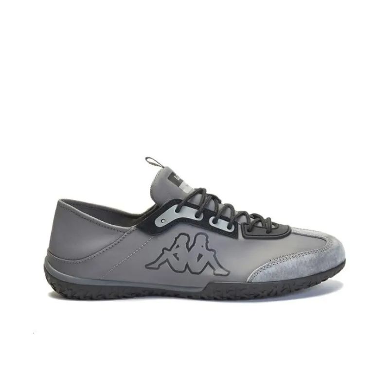 Kappa Cushioning, Slip Resistant, Abrasion Resistant, Lightweight Low Top Casual Shoes Unisex Dark Gray Black-1