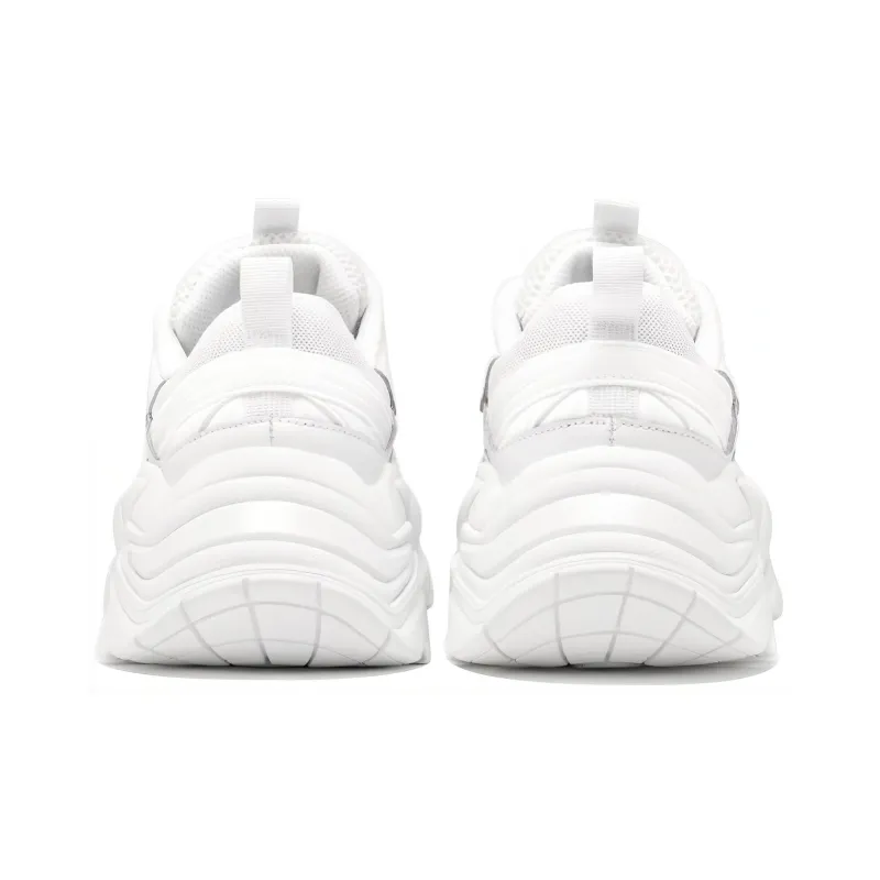 FILA Electrove Cushioning Anti-Slip And Wear-Resistant Low-Top Chunky Sneakers Unisex White-4