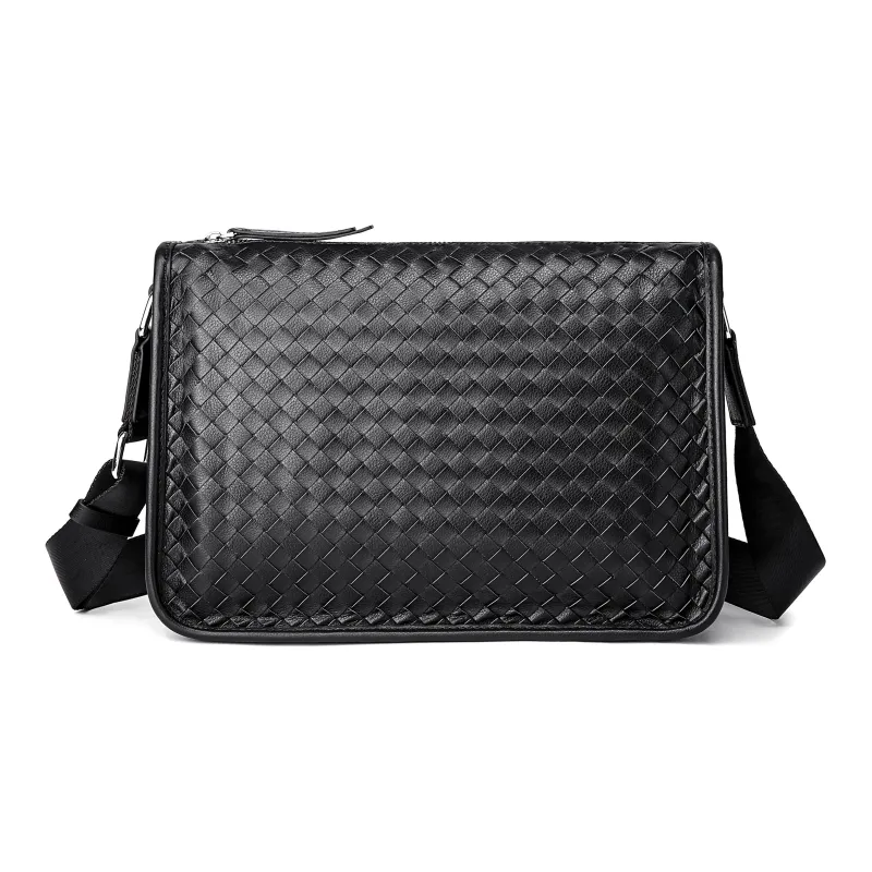 Ace Paul Top Grain Cow Leather Shoulder Bag Regular Unisex Black-1