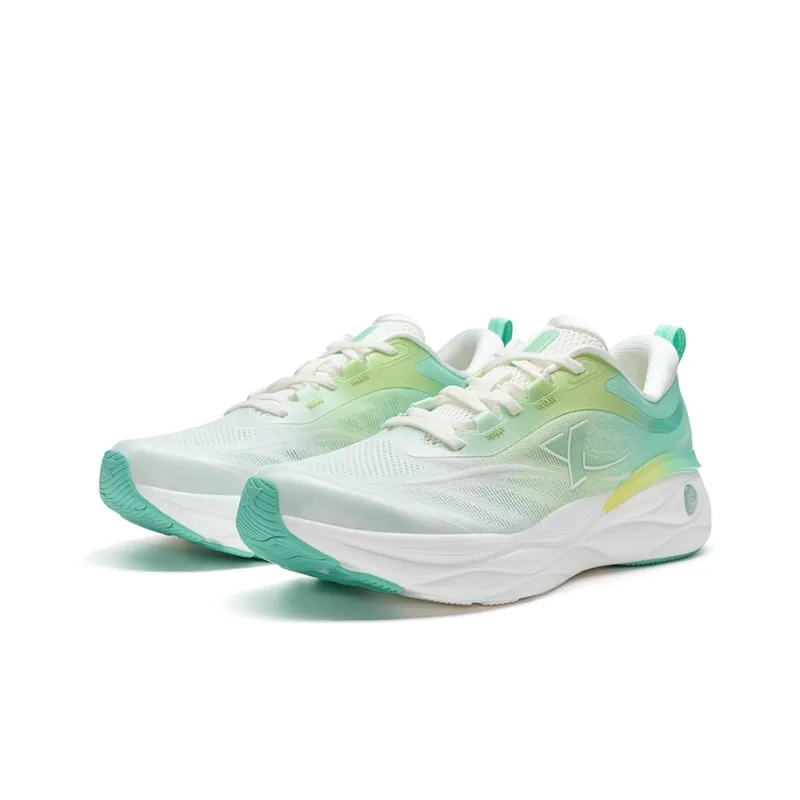 XTEP Cloud Wing 2.0 Running Shoes Men Low Top Sail White/Macaque Green-4