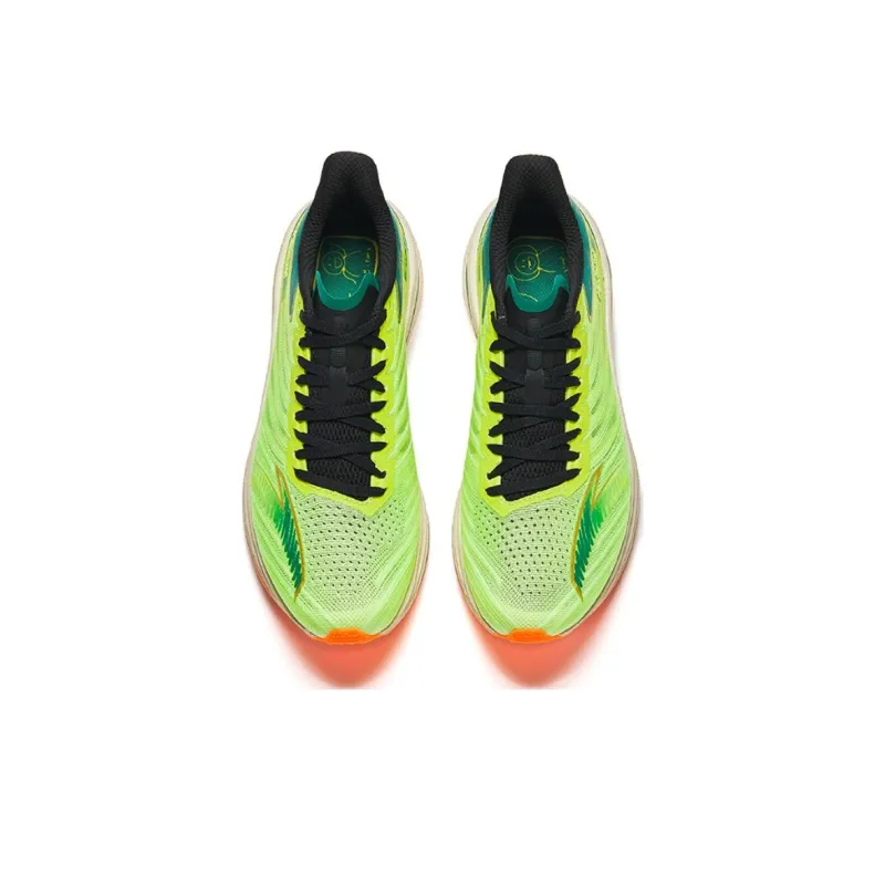 Anta Cushioned Wear Resistant Breathable Rebound Low Top Casual Running Shoes Men's Green-2