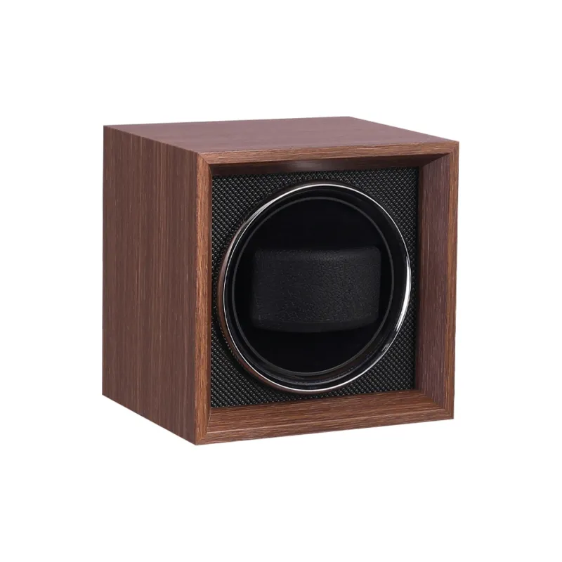 MILANQIAN M&Q Minimalist Series 1 Watch Slot Watch Winder Walnut Wood Grain Color Unisex X00-2