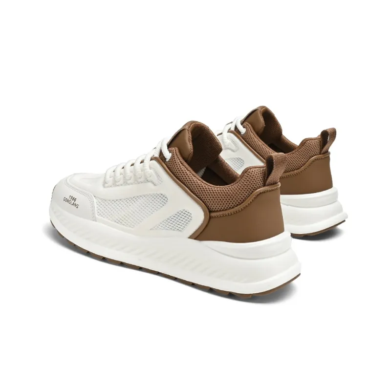 GONGLANGSHIJIA Breathable Lightweight Low Top Casual Shoes Men's-12