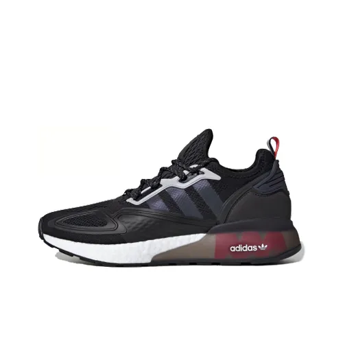 Adidas ZX 2K Boost Black Iridescent Shock Red