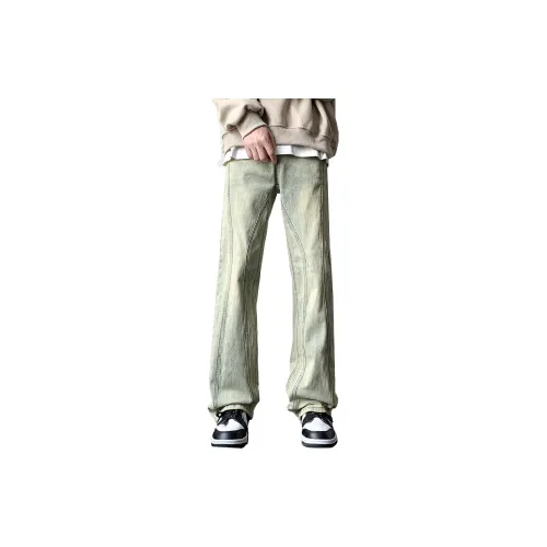 FONDLOOK Jeans Unisex Yellow Mud