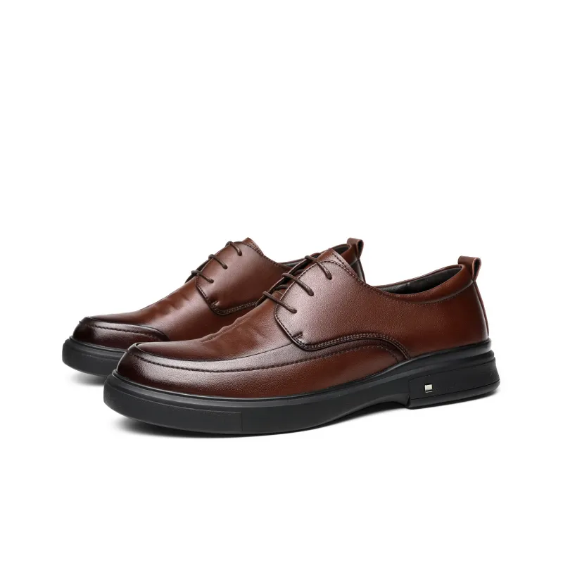 CHINT Dress Shoes Men Low Top Black/Brown-7