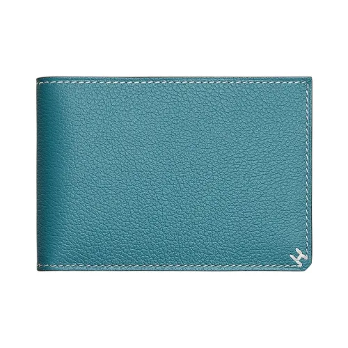 HERMES Card Holders D2 NEW BLEU JEAN New Denim Blue