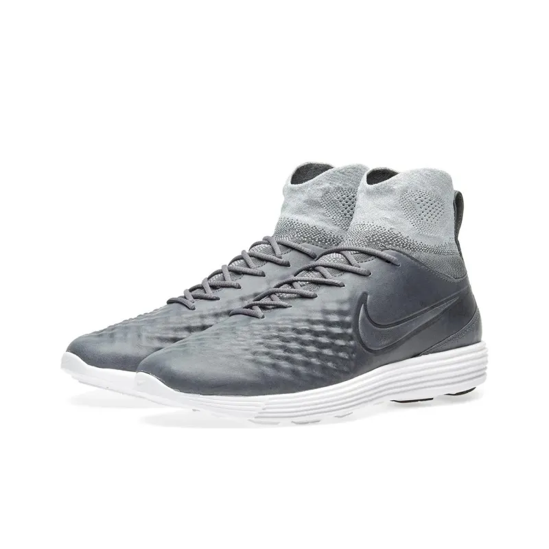 Nike Lunar Magista Ii 2 Flyknit Dark Grey/Dark Grey Wolf Grey-2
