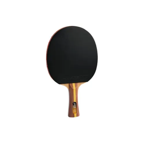 DHS T2003 DHS Ping Pong Paddles Unisex Pure Wood Red Unisex All Wood Black Shakehand Grip