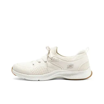 Skechers Breathable Lightweight Low Top Running Shoes Women's Beige