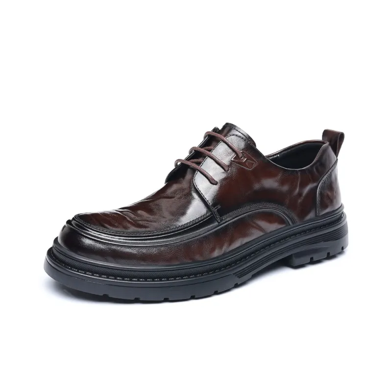 Mulinsen Dress Shoes Men Low Top Black-8