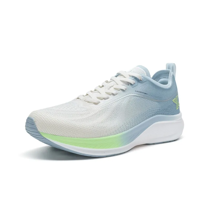 XTEP Running Shoes Men Low Top Sail White/Dusty Blue-1