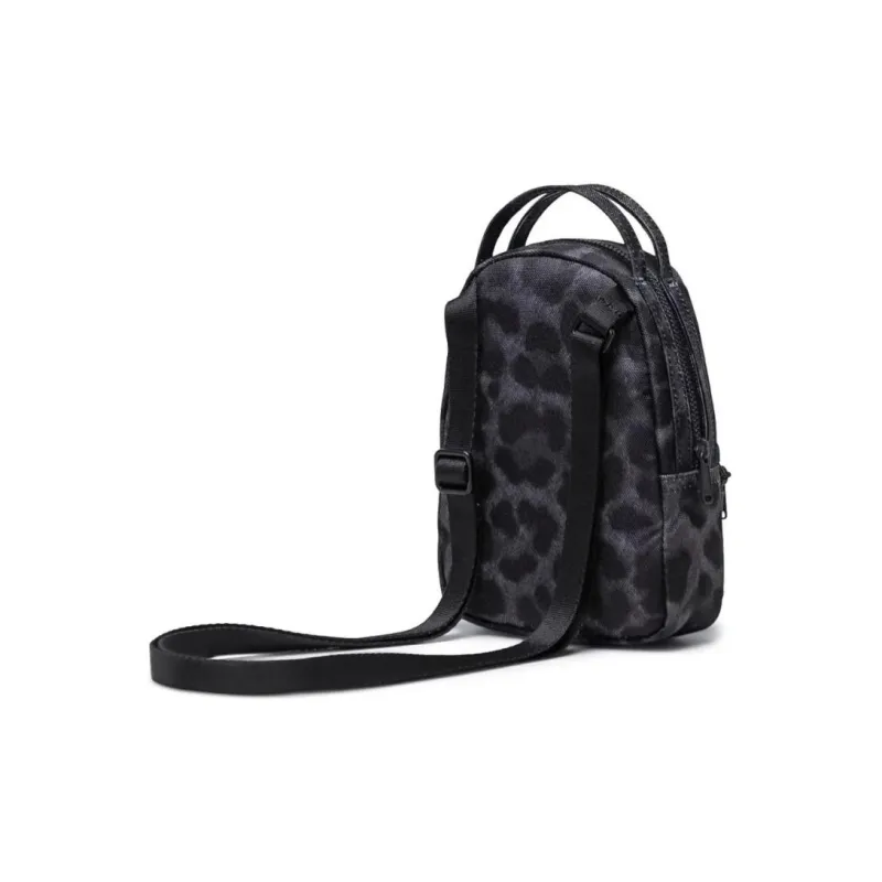 Herschel Nova Series Recycled Nylon Handbag Shoulder Bag Crossbody Bag Unisex Leopard Print Black-1