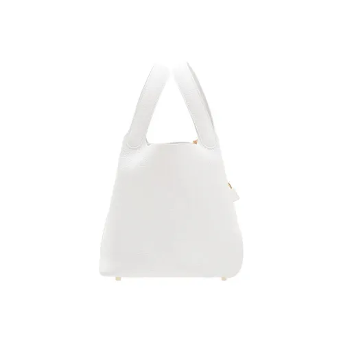 hermes ref Picotin Lock Clemence Calfskin Basket Bag, Bucket Bag, recarga Women's 0U New White New White
