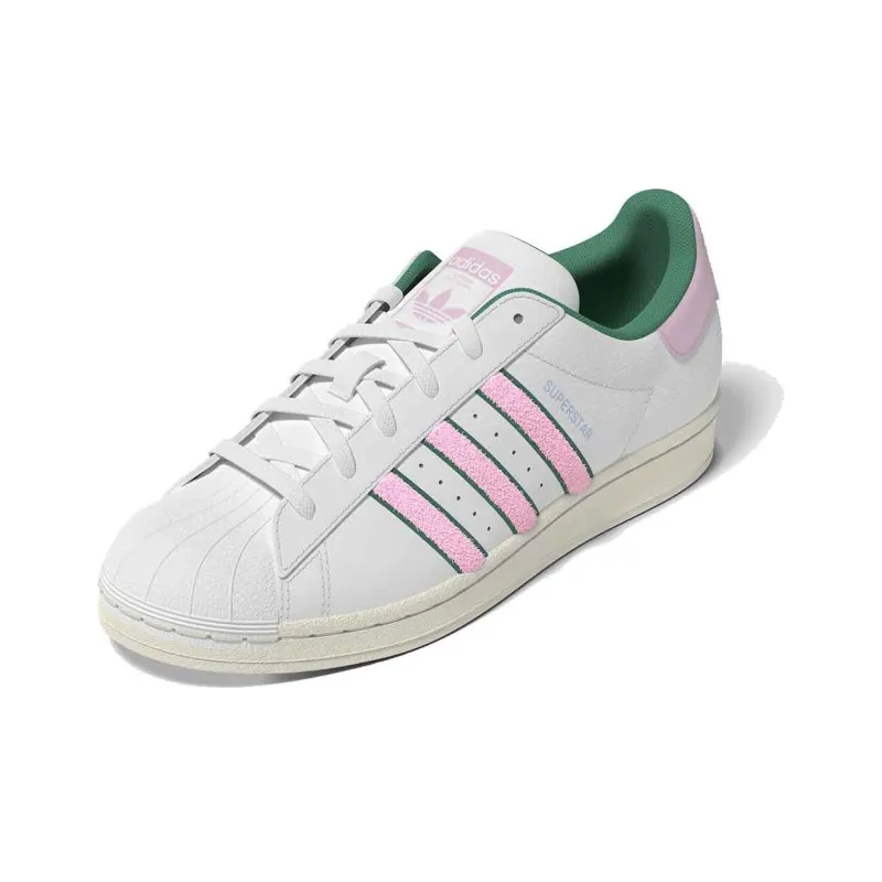 Adidas Superstar 'White Pink Green Chenille' Women's-2