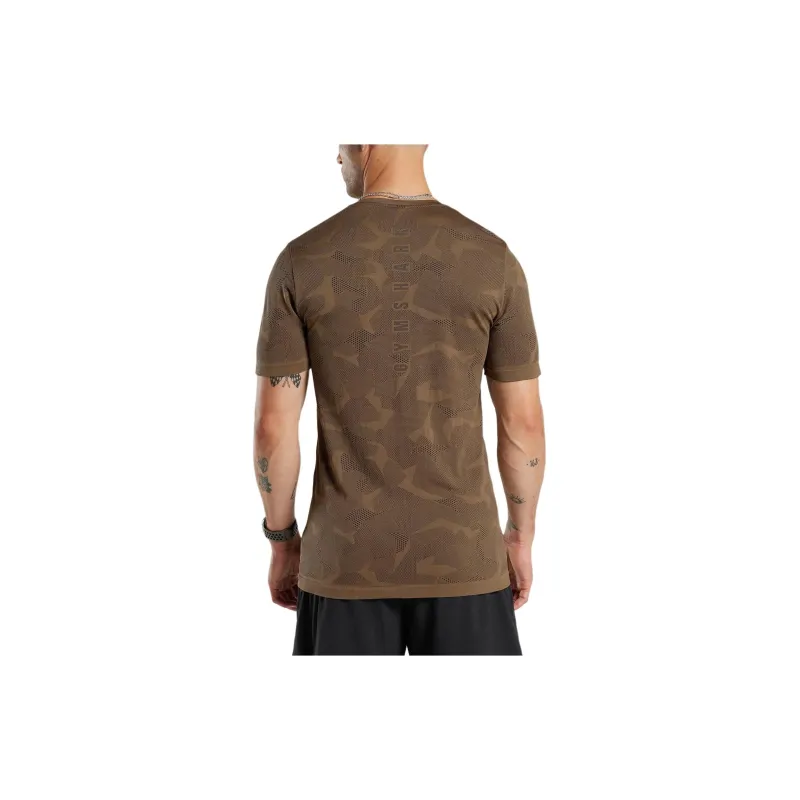 GYMSHARK SPORT SEAMLESS T-SHIRT T-Shirt Men's Fossil Brown-1
