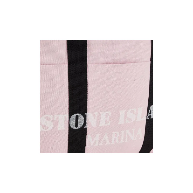 STONE ISLAND Cotton Tote Bag, Shopping Bag, Handbag, Shoulder Bag Unisex Pink-3