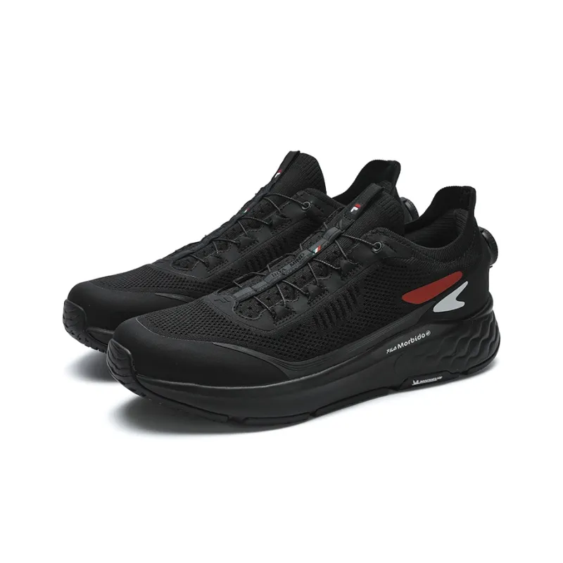 FILA BOA Cushioning Slip Resistant And Abrasion Resistant Low Top Running Shoes Men's Black-1