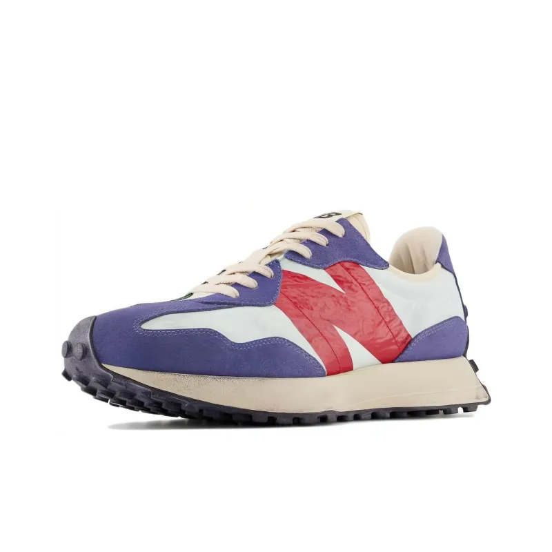 New Balance 327 Forest Green Serene Blue Vintage Worn-3