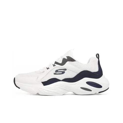 Skechers Stamina Airy Chunky Sneakers Men Low-Top White/Navy