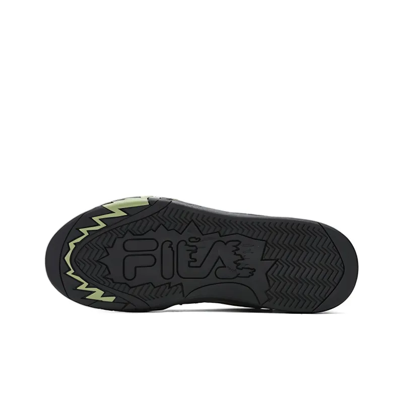 FILA Slip Resistant Low Top Vintage Basketball Shoes Women's Pink White Black-3