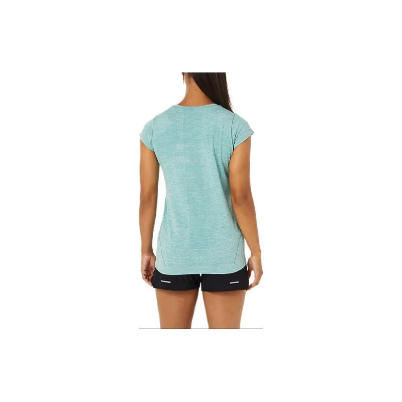 Asics Race Seamless Short Sleeve Top T Shirt Women's Blue-1