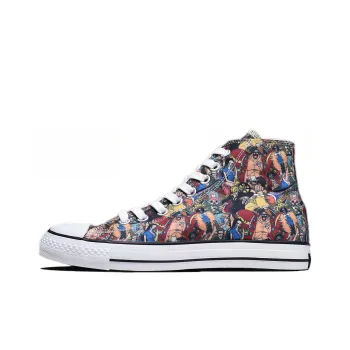 Converse One Piece X Converse Chuck Taylor All Star 100 Pt Hi Canvas Shoes Multicolor