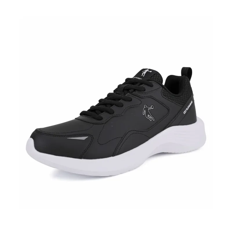 QIAODAN Wear resistant And Lightweight Low Top Running Shoes Men's Black White-2