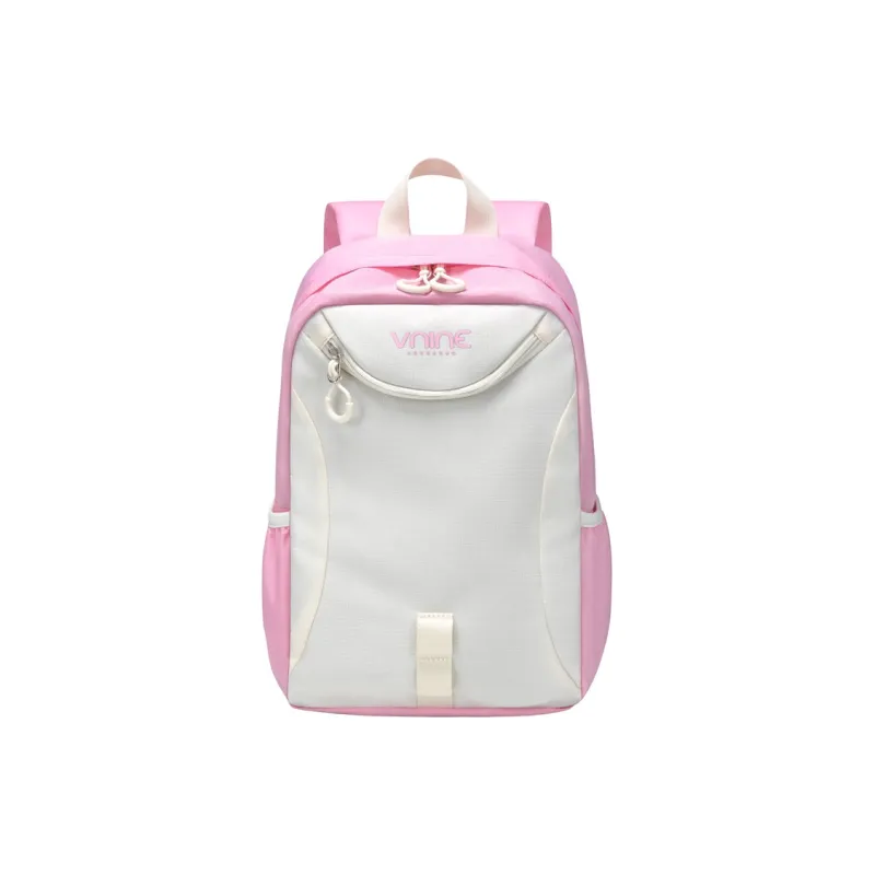 V.NINE Fabric Backpack Large Size Unisex Blue/Pink/Black-5