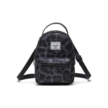Herschel Nova Series Recycled Nylon Handbag Shoulder Bag Crossbody Bag Unisex Leopard Print Black