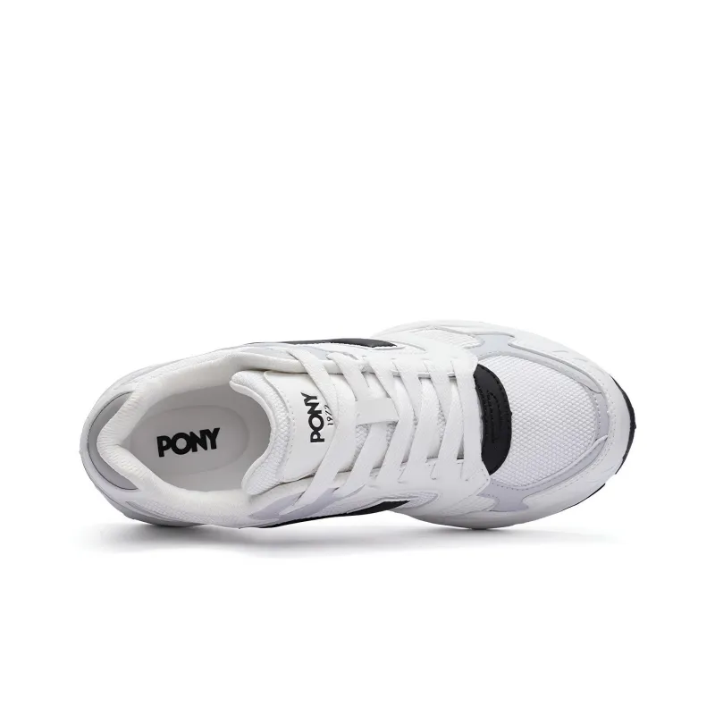 PONY MJ 72 Cushioned Slip Resistant Low Top Casual Running Shoes Unisex White Gray-3