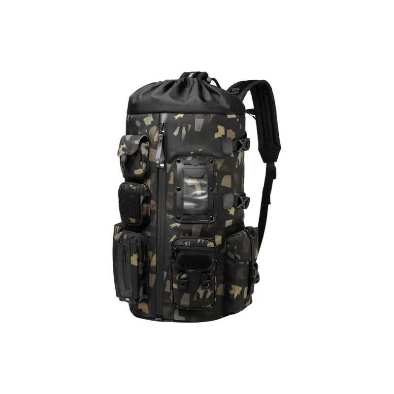 CMLZIUA High quality Fabric Backpack Regular Men's Black \ Camouflage \ Deep Red-6