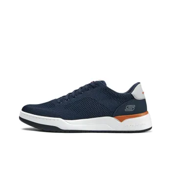 Skechers Cushioning Support Low Top Skateboard Shoes Men's Blue