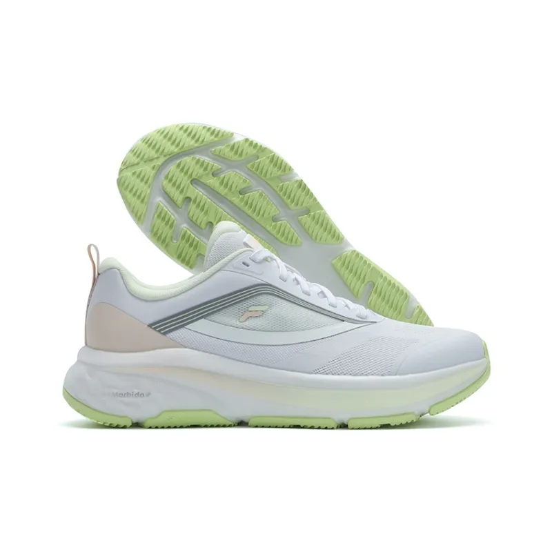 FILA NUVOLE 2 Cushioned Anti Slip Wear Resistant Breathable Lightweight Low Top Running Shoes Women's White Green-3