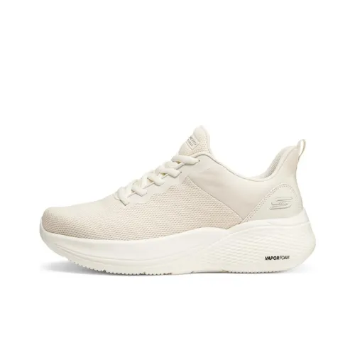Skechers Breathable And Lightweight Low Top Casual Running Shoes Men's White