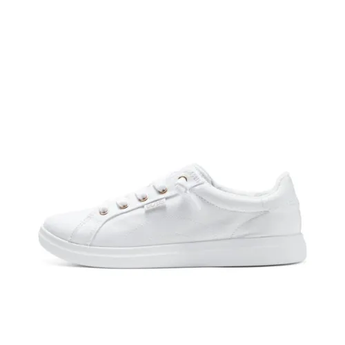 Skechers Bob's Cushioning, Wear Resistant Low Top Skateboard Shoes Women's White