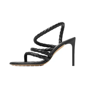 Bottega Veneta One Strap Sandals 9cm Women's Black