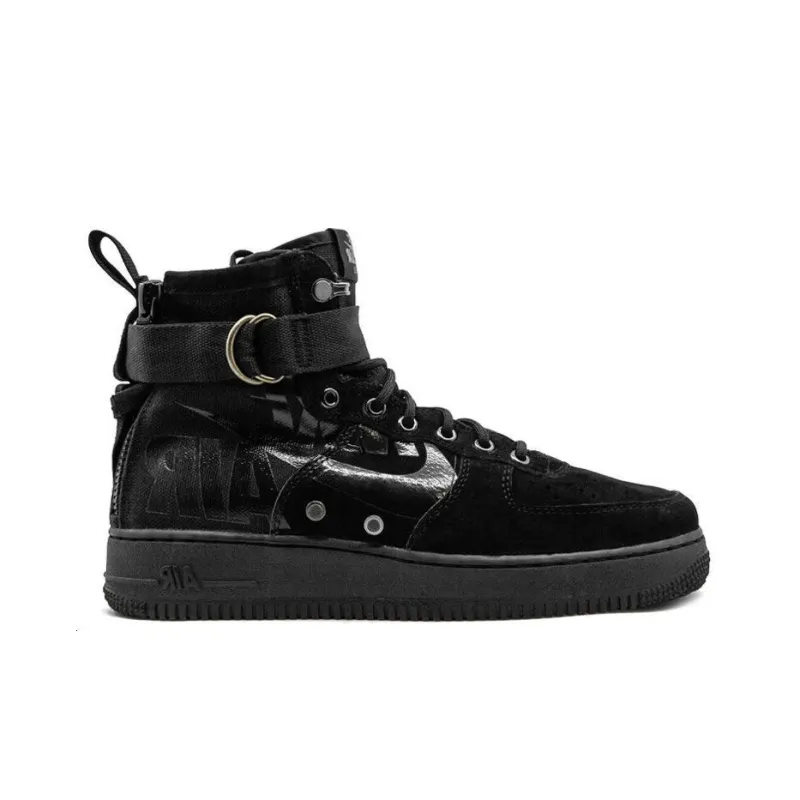 Nike Sf Air Force 1 Mid Black Cool Grey-1