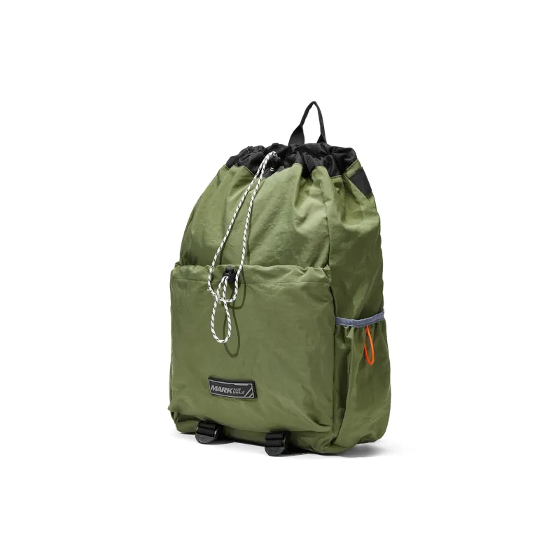 FAIRWHALE Polyurethane Backpack Regular Unisex Black/Army Green/Light Khaki-7