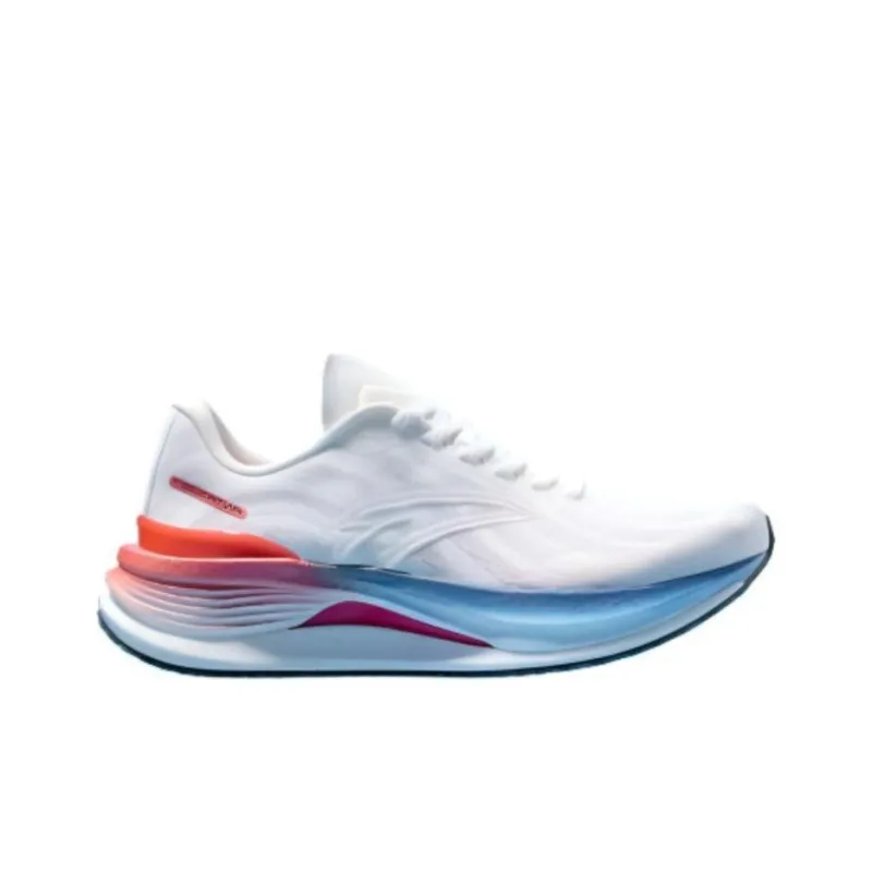 Anta Champion 3rd Gen PRO Cushioning Slip Resistant Low Top Long Distance Running Shoes Men's Papyrus White-1