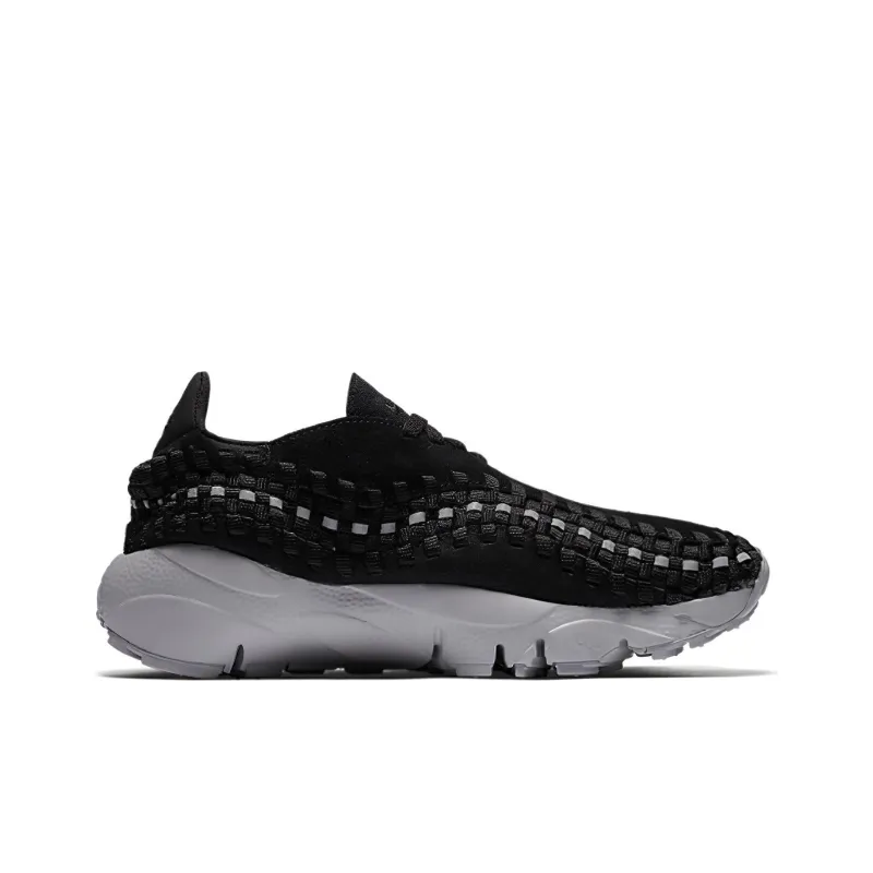 Nike Air Footscape Woven Black Reflect Silver Wolf Grey Women's-1