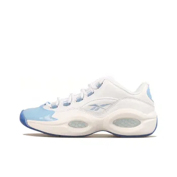Reebok Question Low Patent Toe Carolina Blue