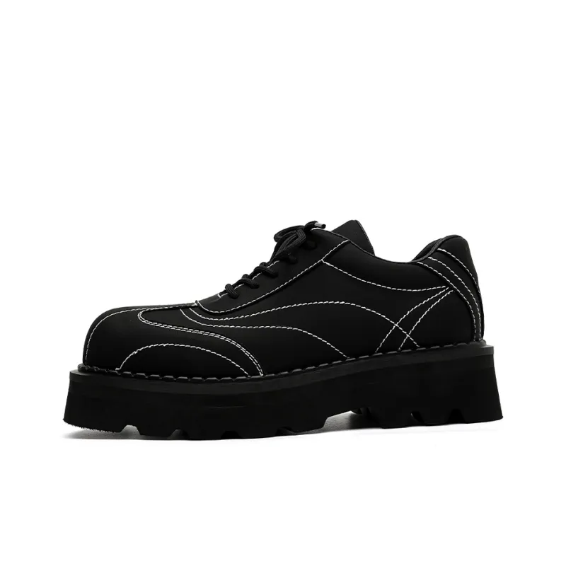 Chi Wolf Casual Shoes Men Low Top Black-0