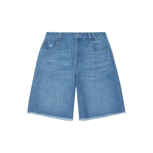 Converse Summer Play Series Denim Shorts Women's Blue