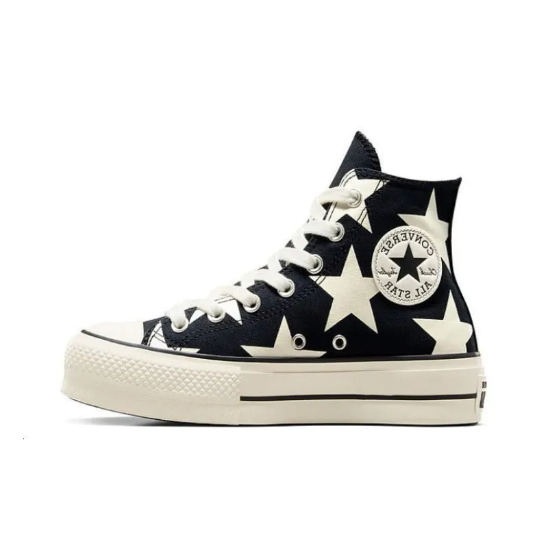 Converse Chuck Taylor All Star Lift Platform Large Stars High 'Black White' Women's-0