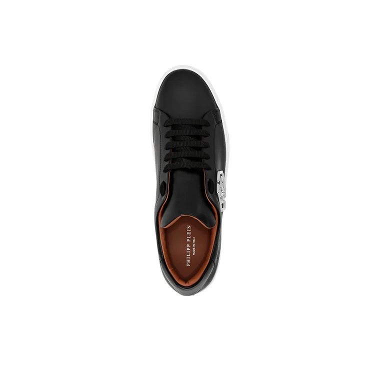 PHILIPP PLEIN Hexagon Low Top Skateboard Shoes Men's Black-3