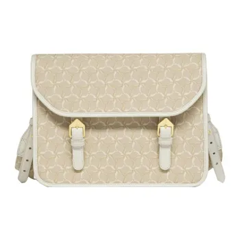 LI NING 1990 Fabric With Leather Messenger Bag Shoulder Bag Crossbody Bag Unisex Almond Khaki